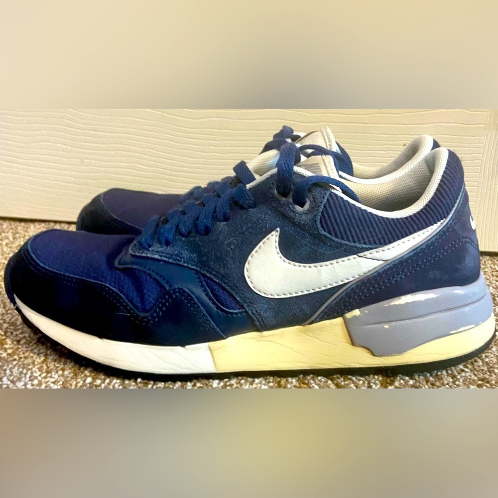 Nike Air Odyssey Suede/Textile Trainers Size 6.5 652989-403 Midnight Navy